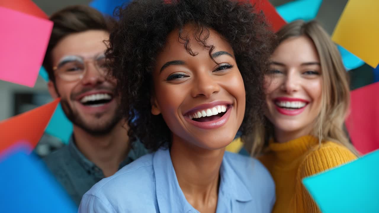 Un gruppo di persone diverse che sorridono