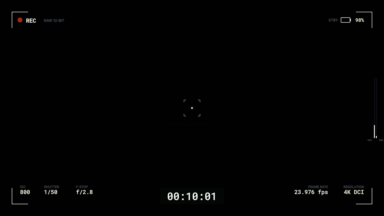 Digital Camera Recording Interface Overlay