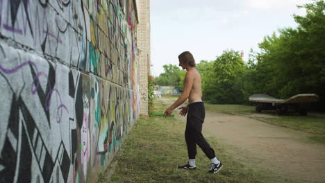 person doing parkour