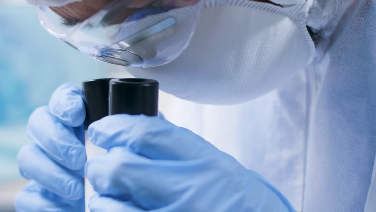 Microscopic Analysis in a Scientific Laboratory