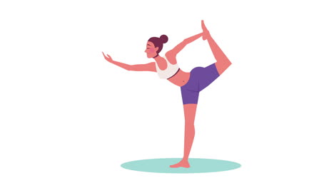 mujer practicando yoga