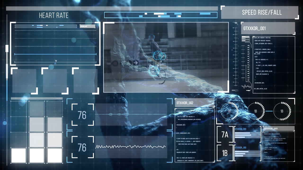 interfaz digital frente a un fondo negro
