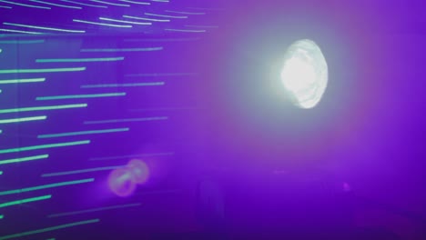 laser light spinning with multi color flashing lights