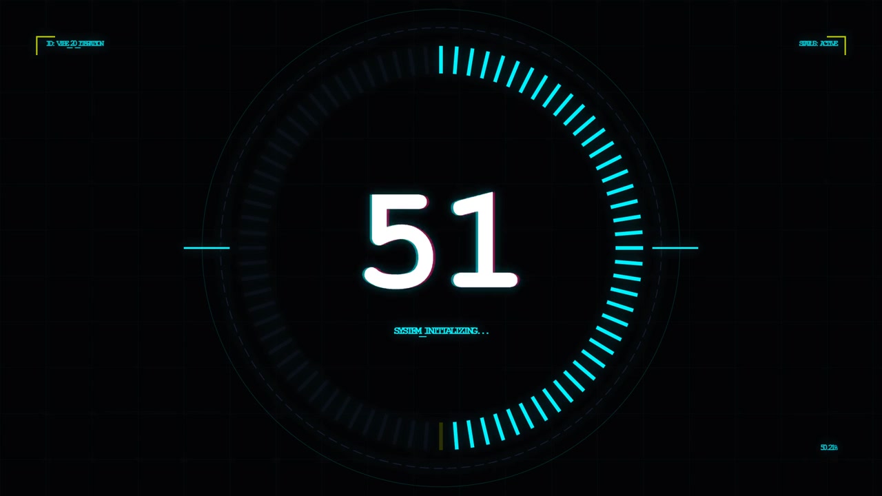 Digital Loading Progress Bar with Percentage Counter