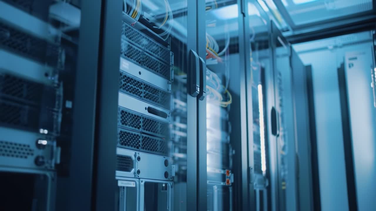 Modern Data Center Interior