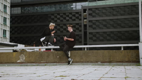 person doing parkour