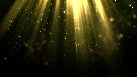 partículas que caen suavemente y el bokeh de la corriente de luz superior suave