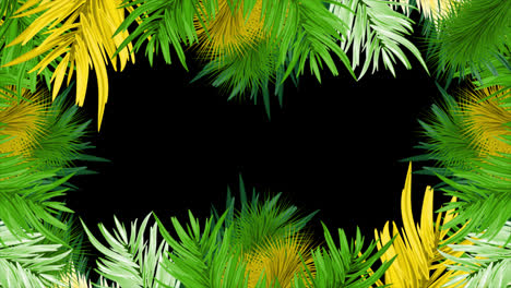 summer-leaf-frame-loop-Animation-video-transparent-background-with-alpha-channel