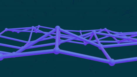 forme geometriche e linee che formano una rete, animazione di elaborazione dei dati