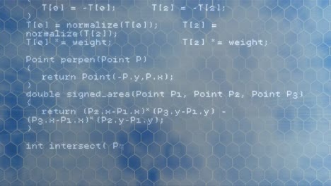 Animation-of-computer-data-processing-over-grid