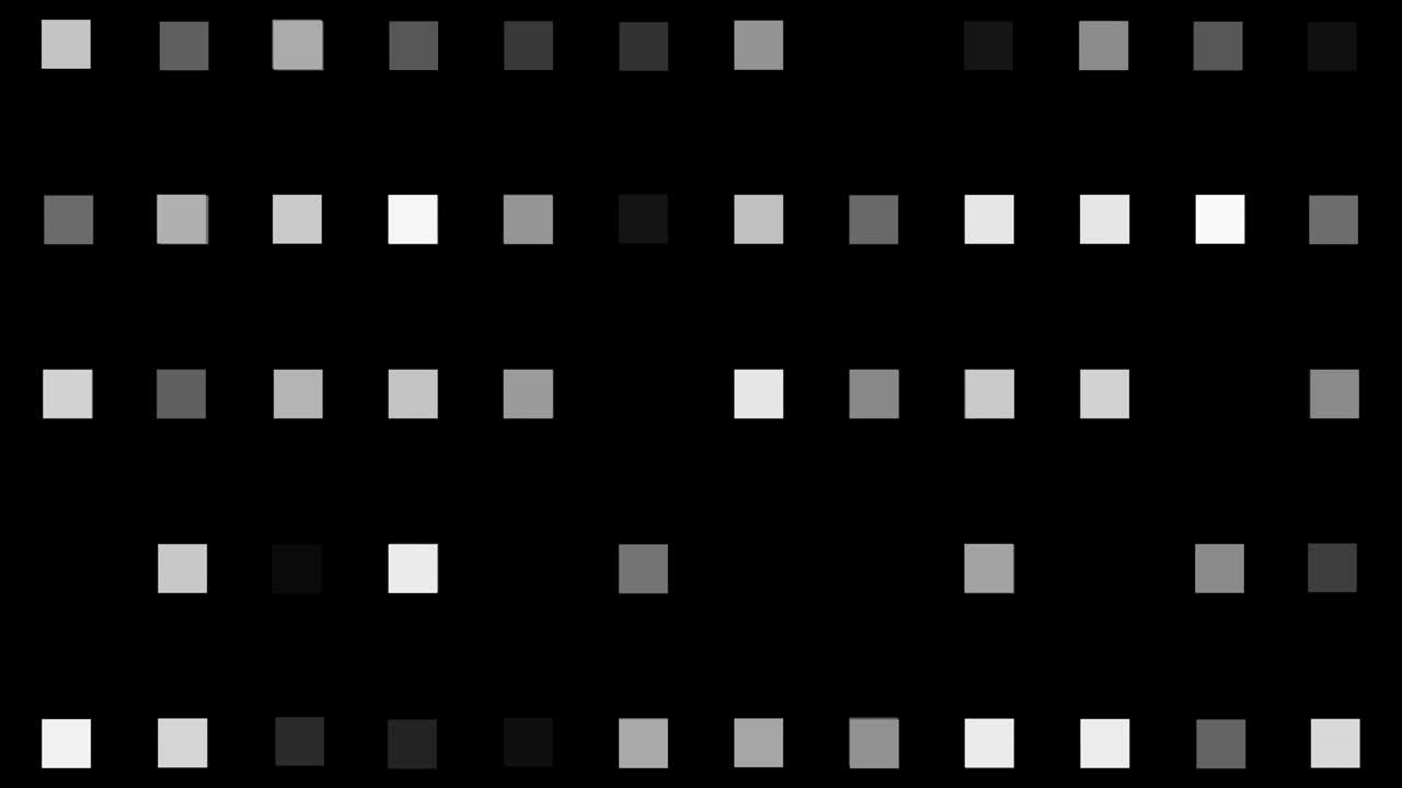 4k forma cuadrada brillante led luz, loopable, efecto de luz, animación, fondo de color negro