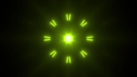 neon green geometric pattern