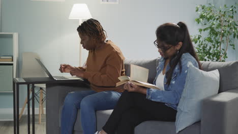 african american and indian women prepare for student work