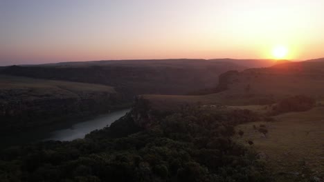 sunset serenity over coastal landscape in transkei, south africa