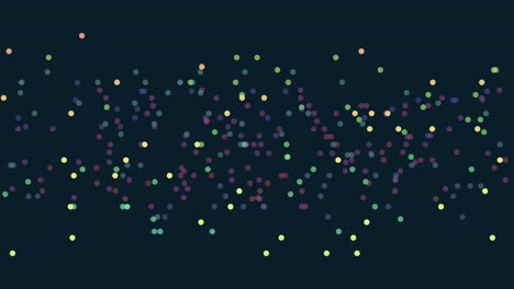 mesmerizing circular dot pattern on black background