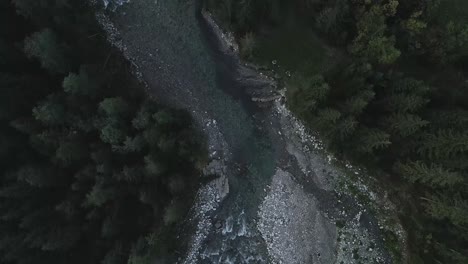 bialka river bed near jurgow village in poland