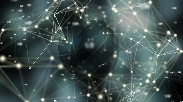 Linee di connessione generate digitalmente 4k