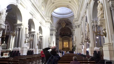 inside a beautiful european cathedral