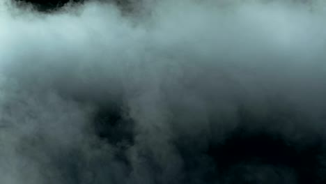 nubes de humo de hielo seco realista