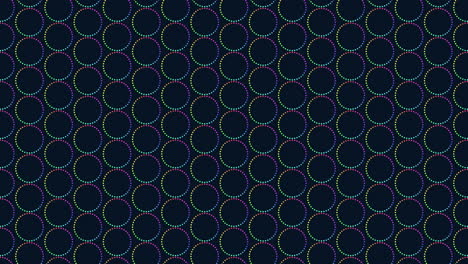 Patrón-Circular-Azul-Y-Negro-Abstracto-Con-Líneas-En-Zigzag