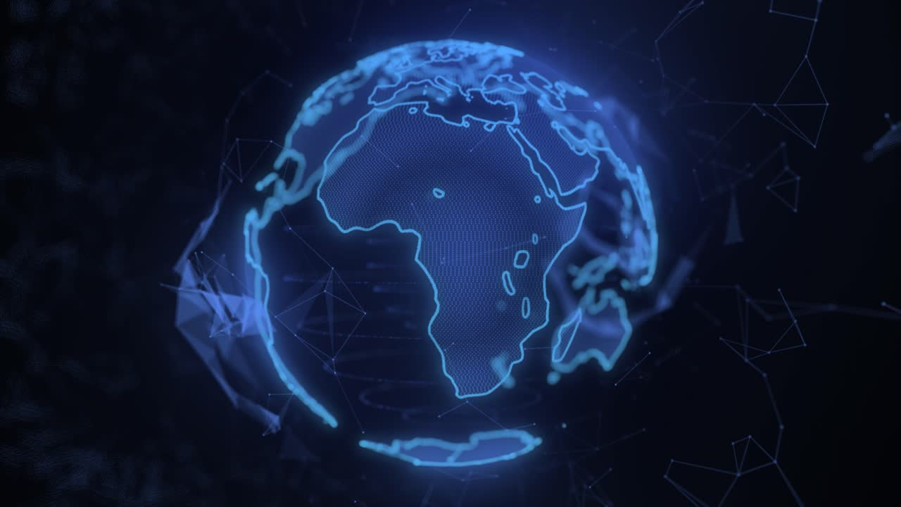 visualización digital abstracta de la tierra