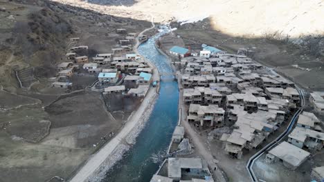 twin villages adorning the riverbanks