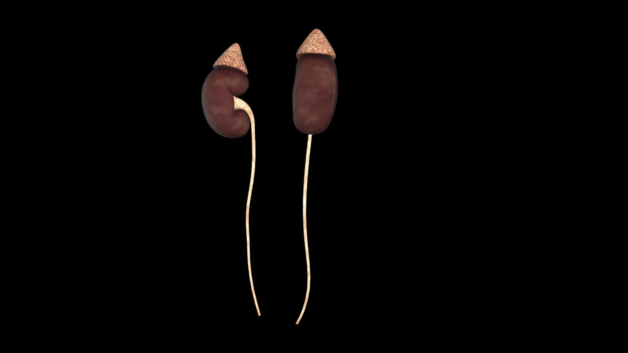 Adrenal Glands With Alpha Channel