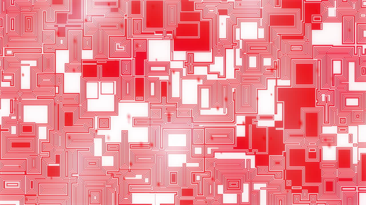 animación del procesamiento de datos en una placa de circuitos informáticos