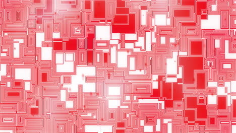 animation of data processing over computer circuit board