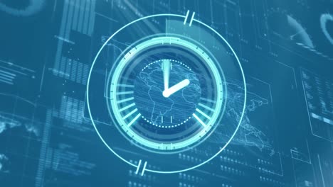 clock moving and data processing