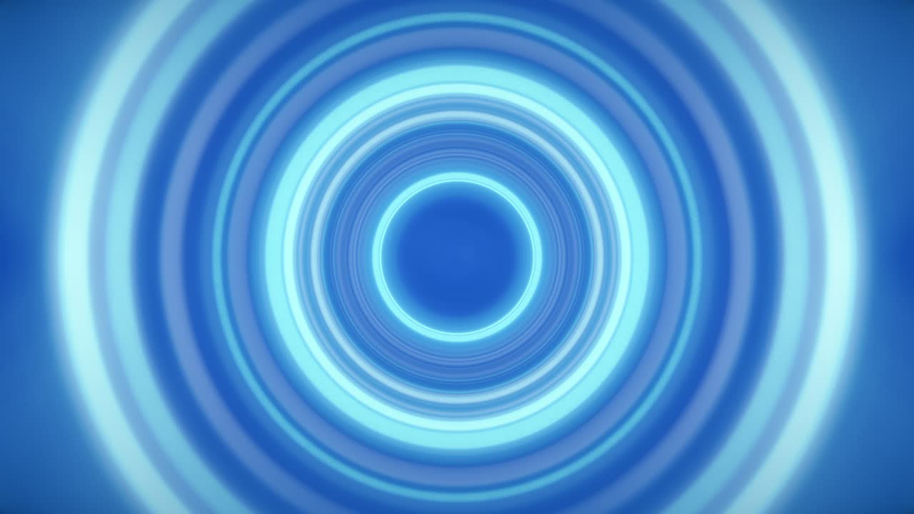 추상적인 네온 라이트 터널 플라이투어 3d 렌더링 루프