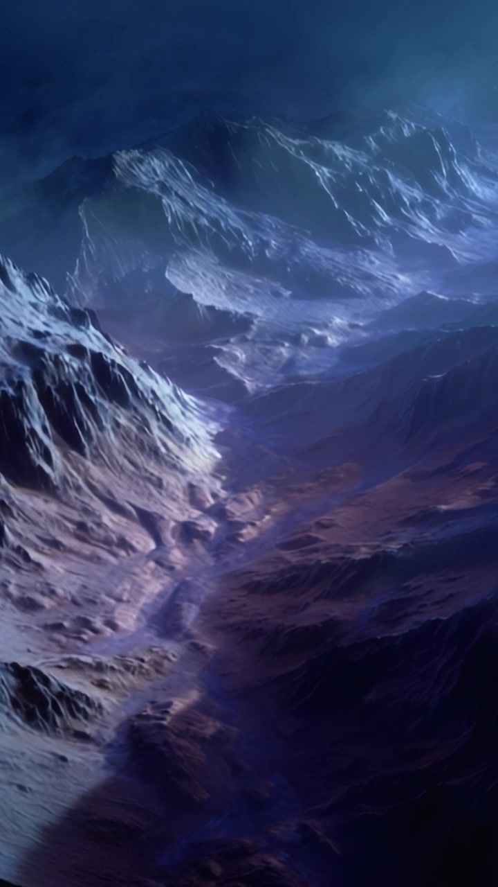 Stunning Mountainous Landscape Shrouded in Mystical Fog with Deep Valleys and Rugged Peaks Capturing the Eerie Beauty of an Otherworldly Terrain