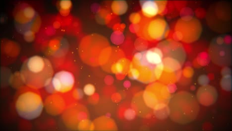 Animation-of-multi-layered-hot-fiery-bokeh-lights