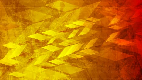 el fondo de movimiento abstracto geométrico de la tecnología grunge naranja vibrante
