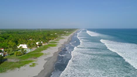 drone flight over a tropical coast 0024- horizontal drone travel over the beach 03