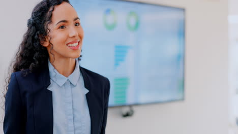 mujer de negocios, presentación