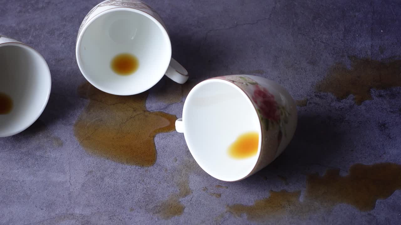 Spilled Coffee on the Table