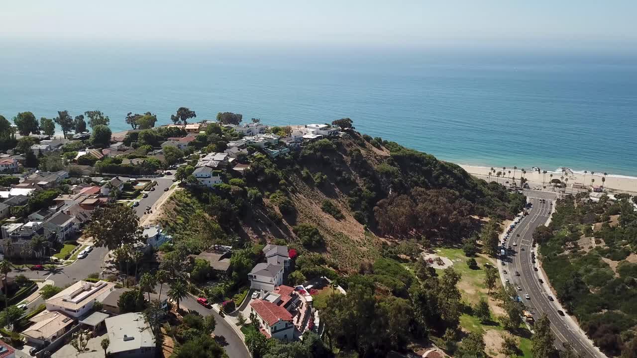 Aerial View of Coastal California Homes