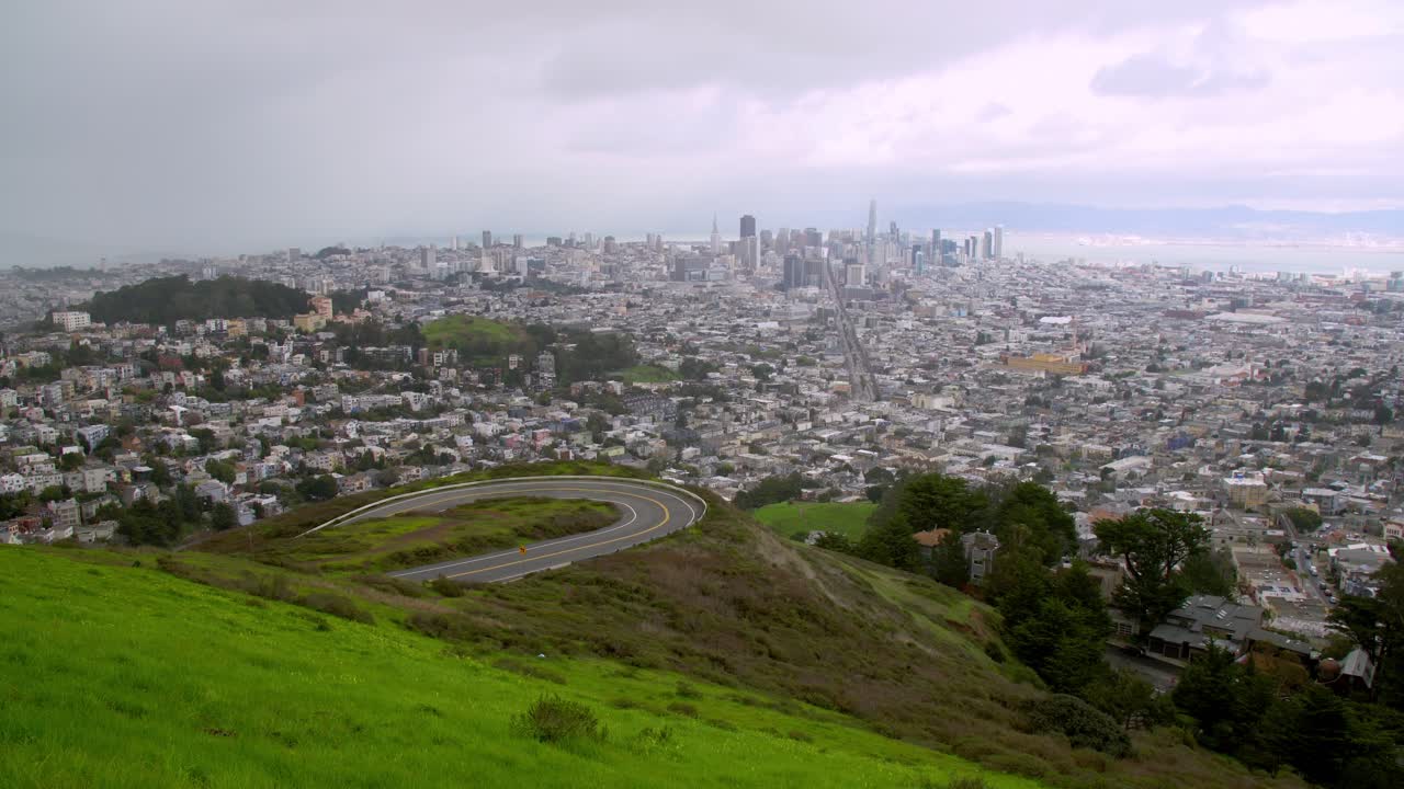 vista de san francisco desde las colinas de los picos gemelos