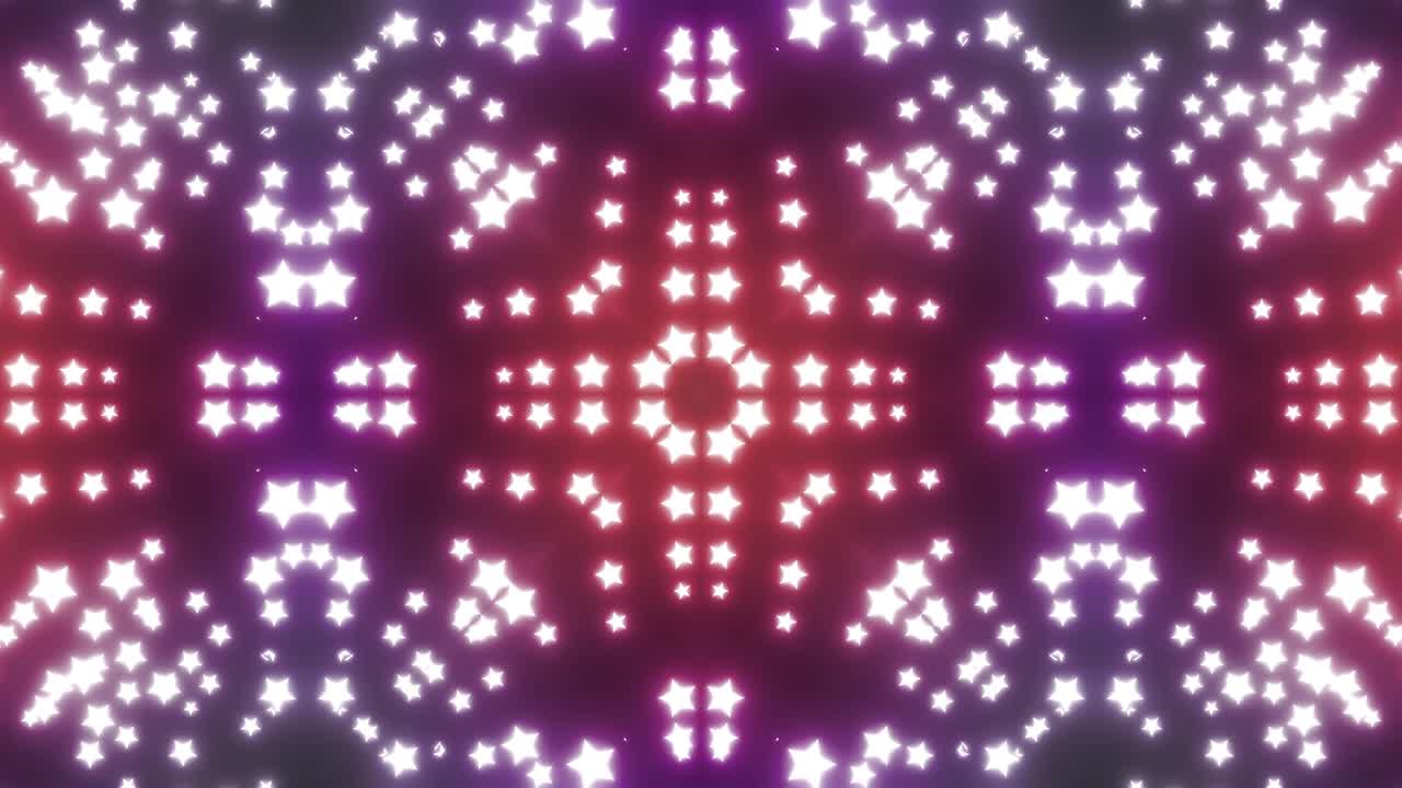 Neon Star Pattern Background