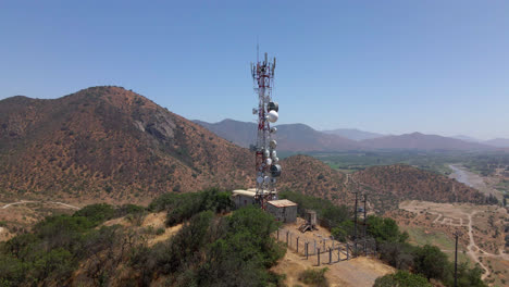 Antena-De-Chile-Desde-Vista-Aérea-Del-Campamento-Urbano.