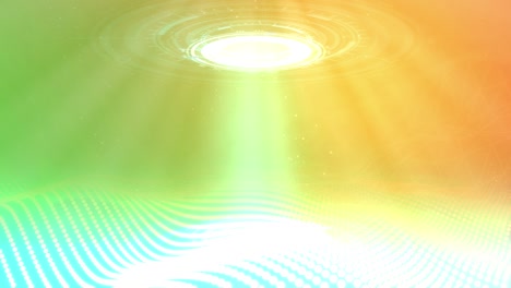 abstract cyber background of two hud circles, teleport concept