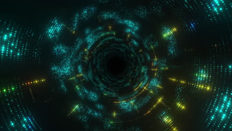 túnel de resplandor abstracto