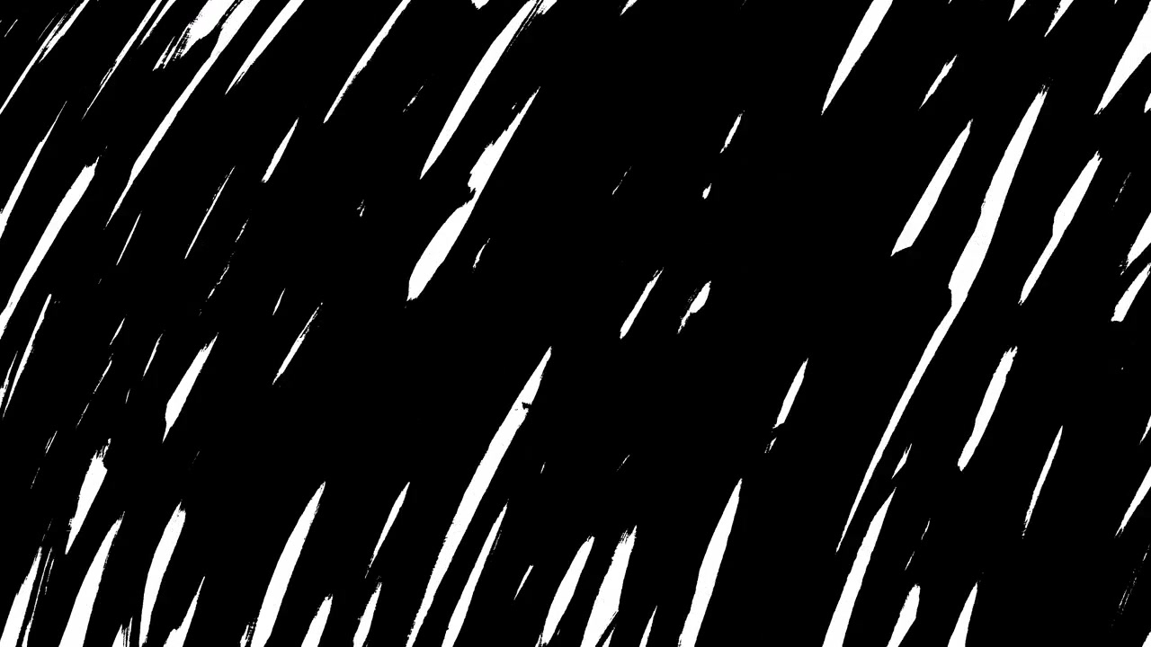 Abstract Grunge Brush Strokes Animation on Black Background