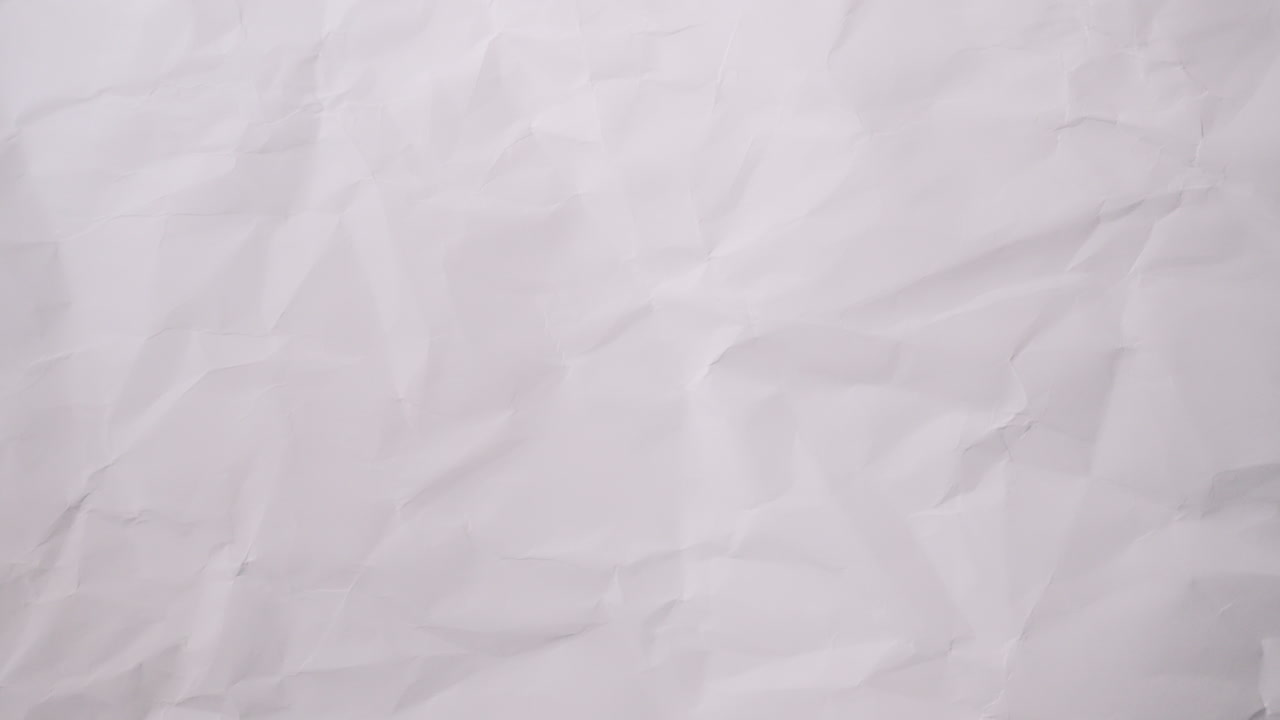 Stop Motion: background of soft white crumpled paper with creating a delicate textured backdrop for documentary videos