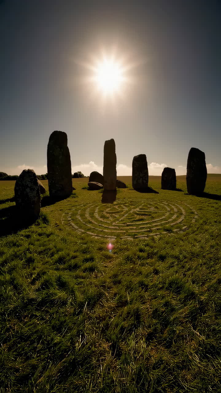 Ancient Megalithic Site Under Sunlight