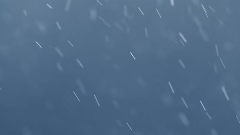 cold snow-like particles floating