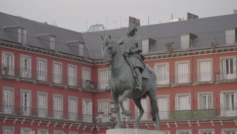Equestrian Statue in Plaza Mayor, Madrid
