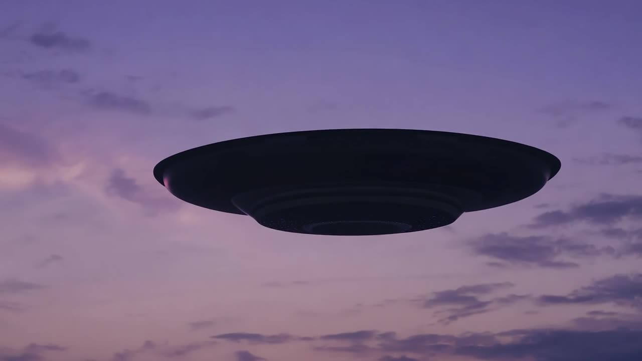 UFO in the night sky