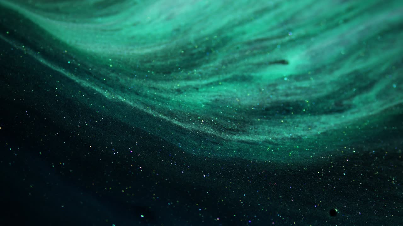 액체 결정의 예술적 질감, 액체 파동의 추상적인 그림.